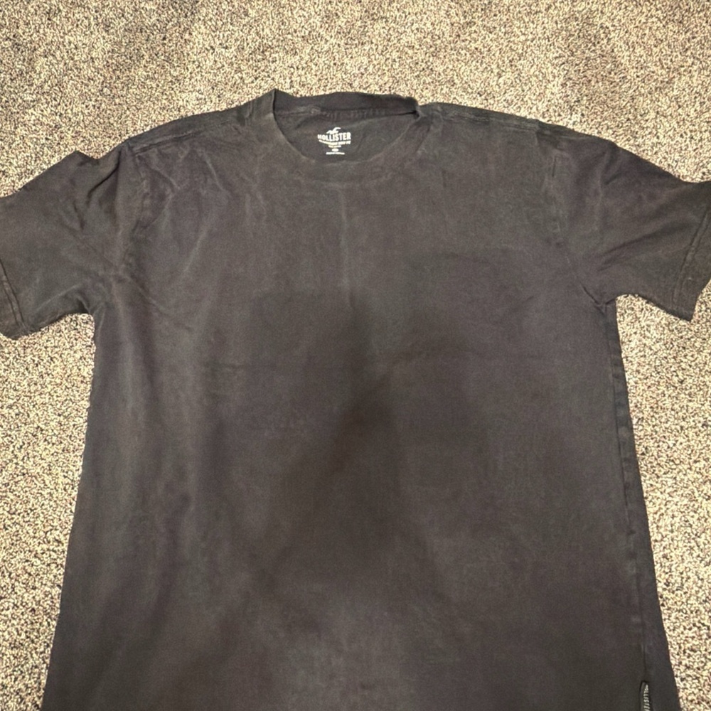 Hollister Men's Heavyweight Boxy Fit Tee— Black